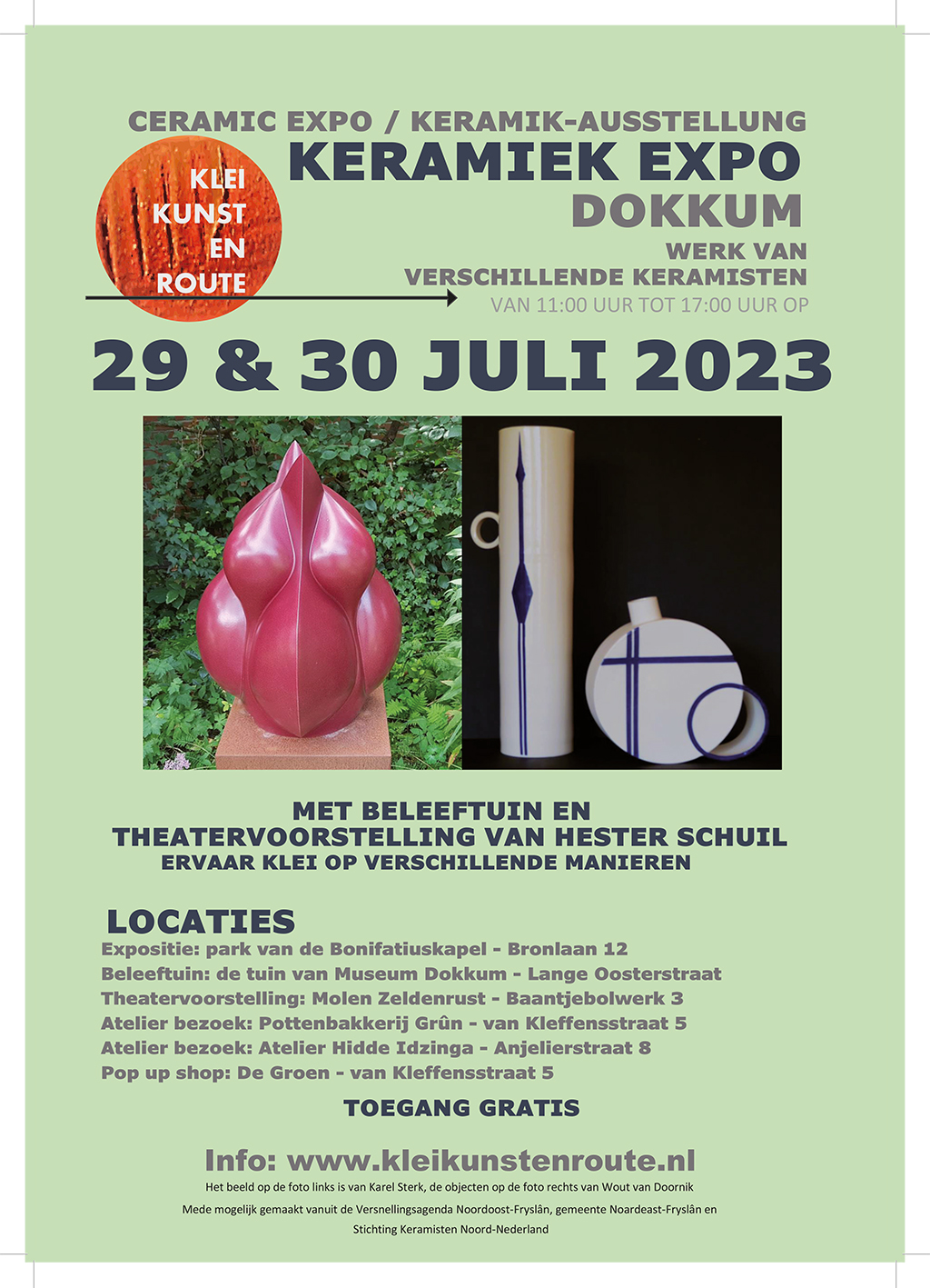 Pottenbakkerij Grûn neemt deel aan Klei Kunst En Route!